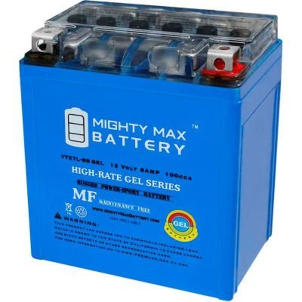 Ecom Group Inc Mighty Max Battery YTX7L 12V 6AH / 100CCA GEL Battery YTX7L-BSGEL